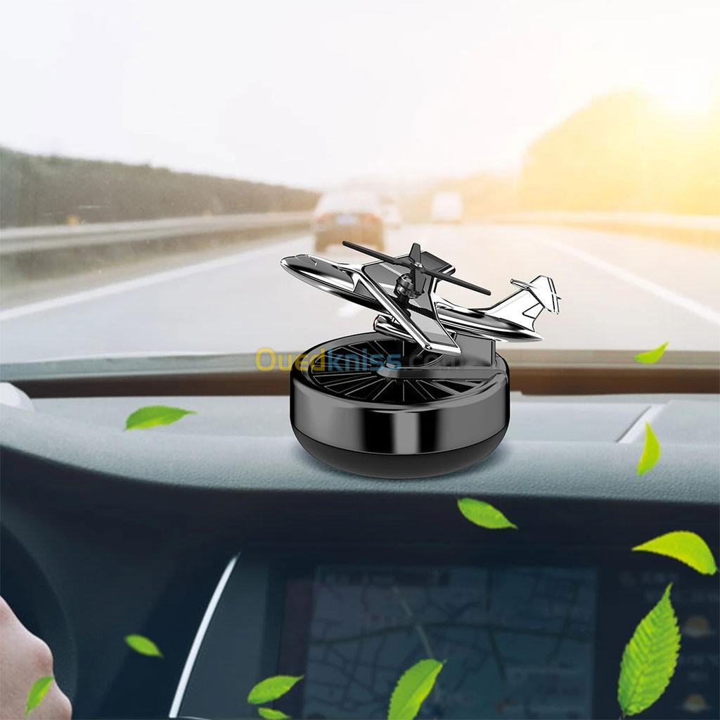 Diffuseur d arome et parfum solaire rotatif pour Voiture Forme Avion + huile essentielle