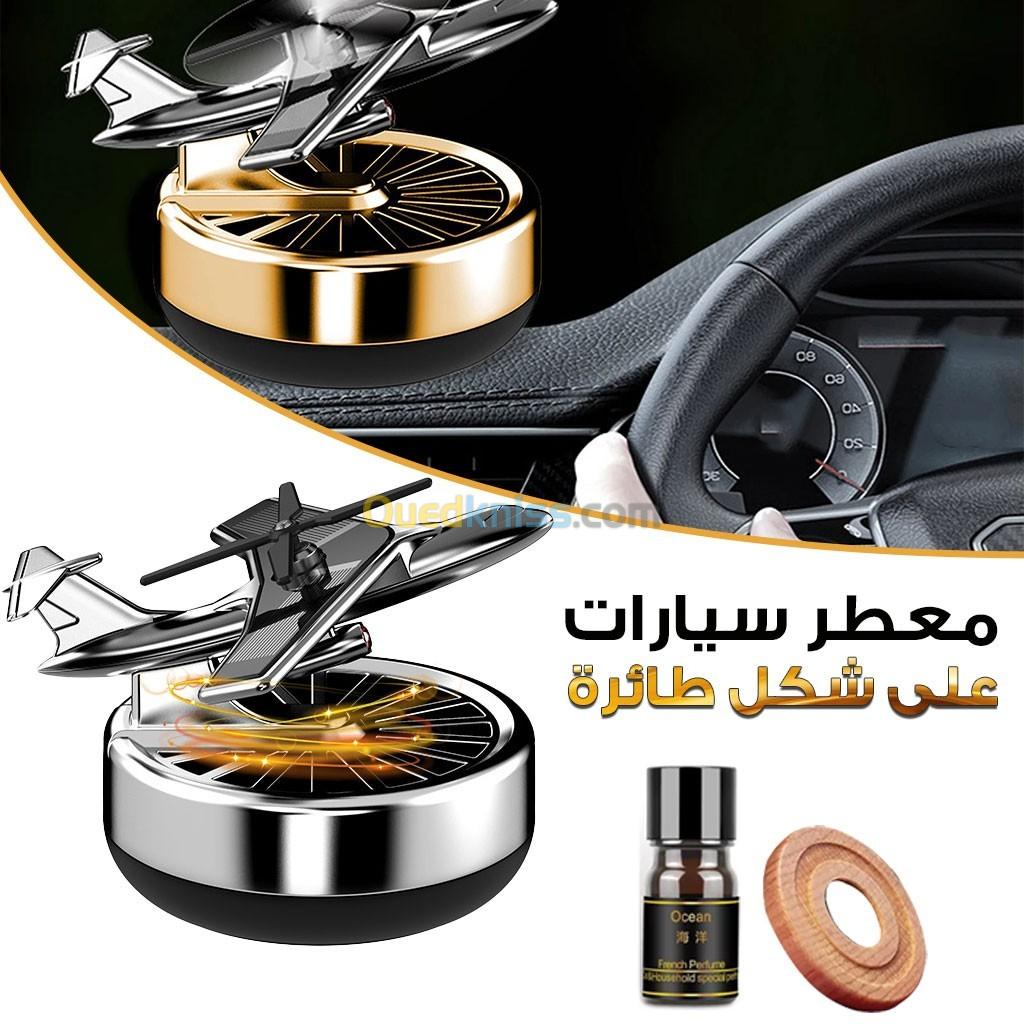 Diffuseur d arome et parfum solaire rotatif pour Voiture Forme Avion + huile essentielle