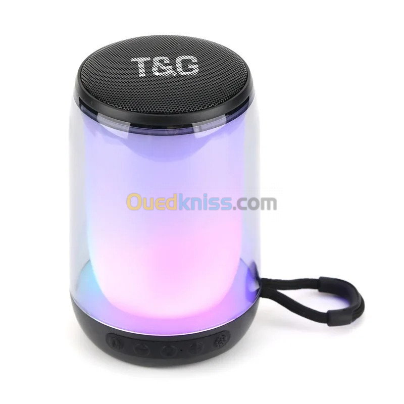 T&G Haut-parleur Bluetooth 5.3 à pulsation d'ambiance LED RGB