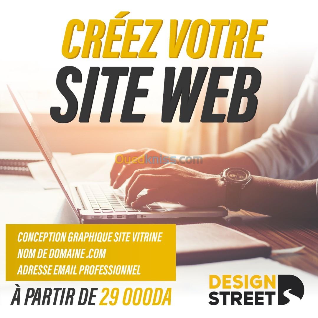 Création de site web vitrine avec hébergement