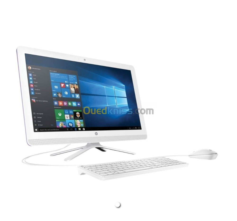 PC DE BUREAU OCCASION TOUT EN UN HP BLANC I5 6EME / 8 / 1TO es 256ssd/ 24"