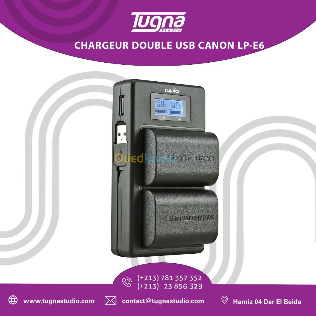 CHARGEUR DOUBLE USB CANON LP-E6