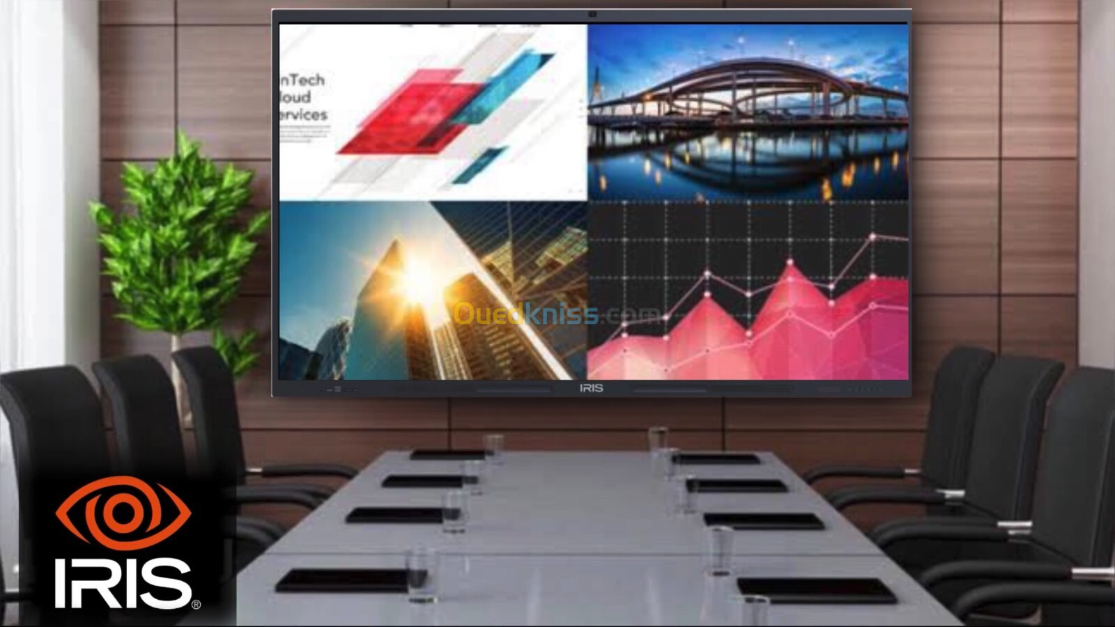 ECRAN IRIS A95 PRO INTERACTIF DISPLAY POUR CONFERENCE 86'' 