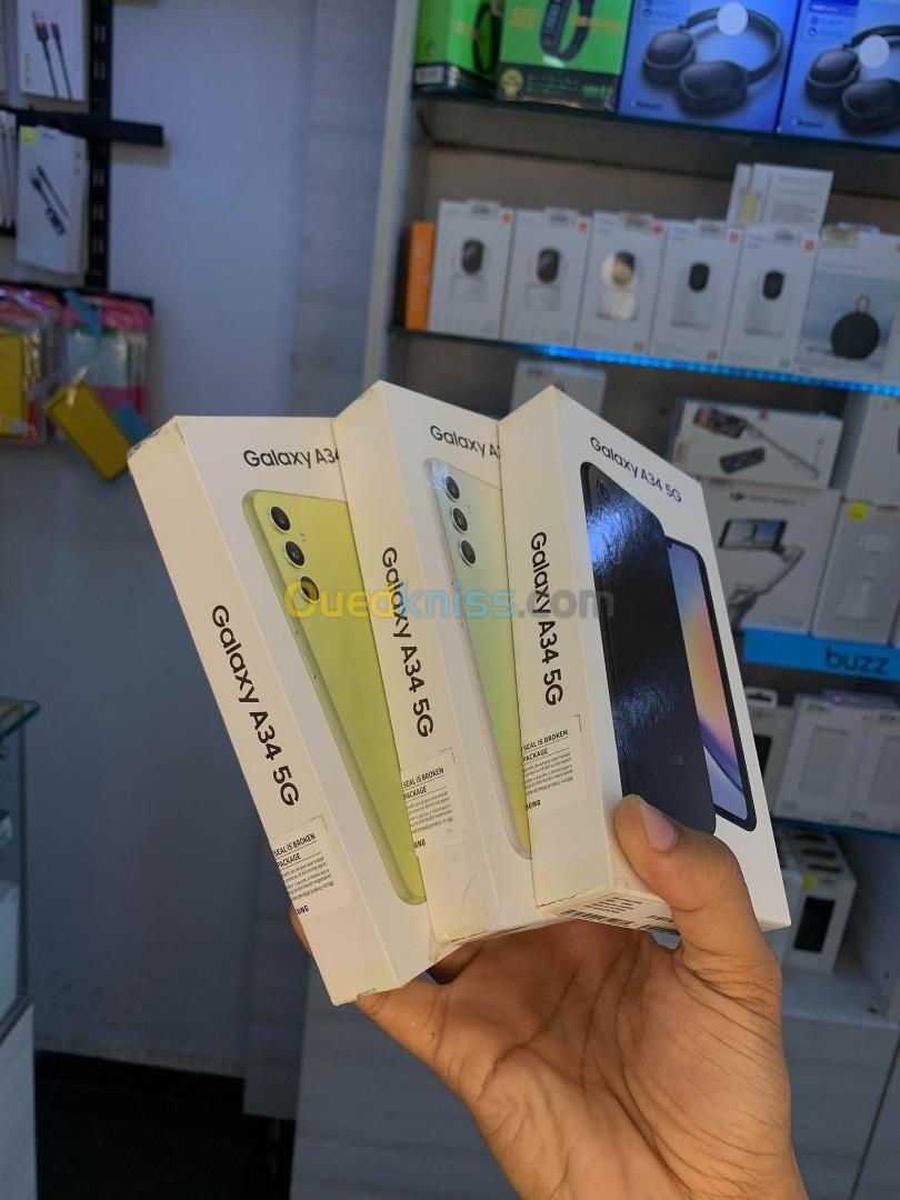 Samsung -Smartphone Galaxy A34 5G (6 Go / 128 Go) - Noir