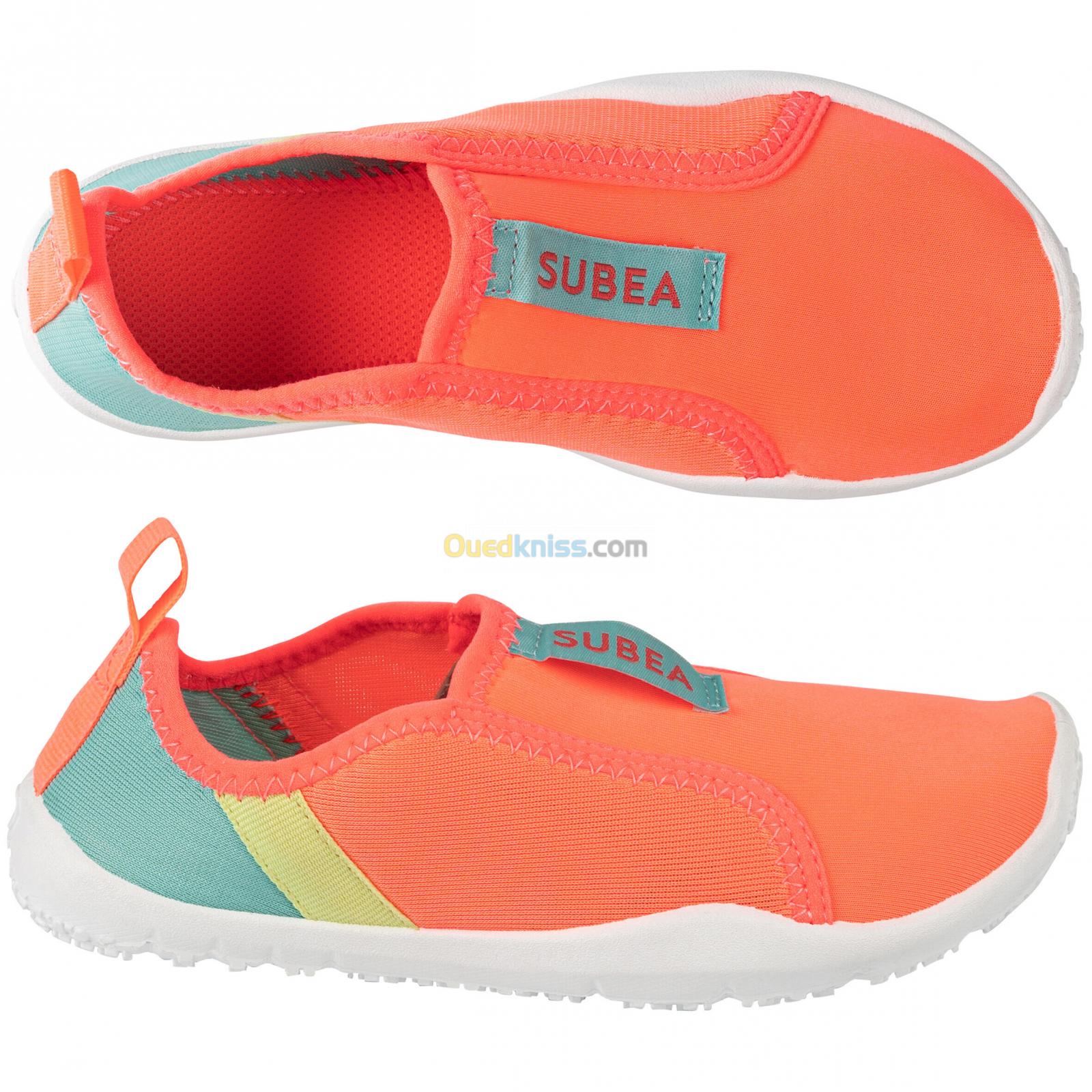 SUBEA Chaussures aquatiques élastiques Enfant - Aquashoes 120 Lagune