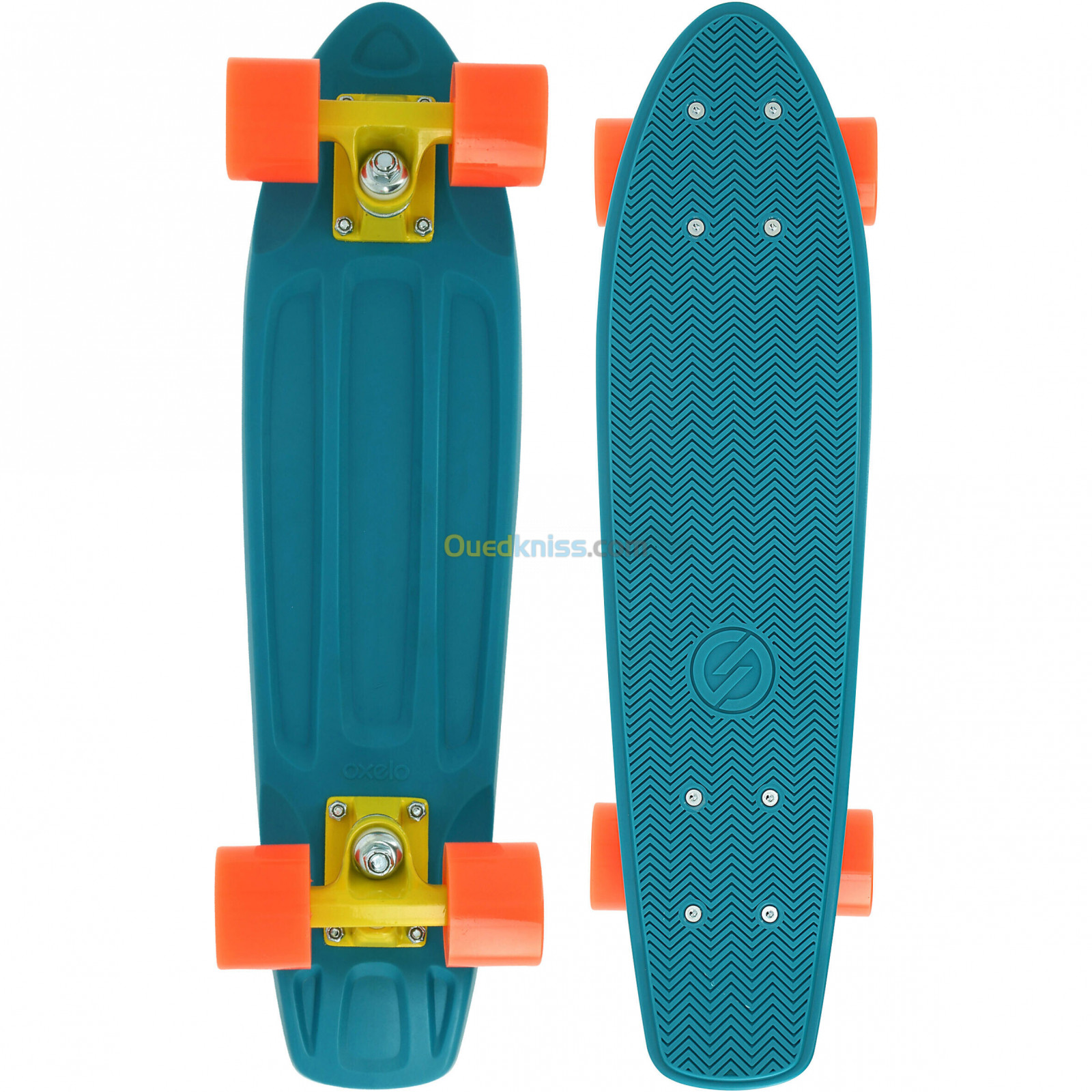 OXELO CRUISER SKATEBOARD YAMBA 100 BLEU CORAIL