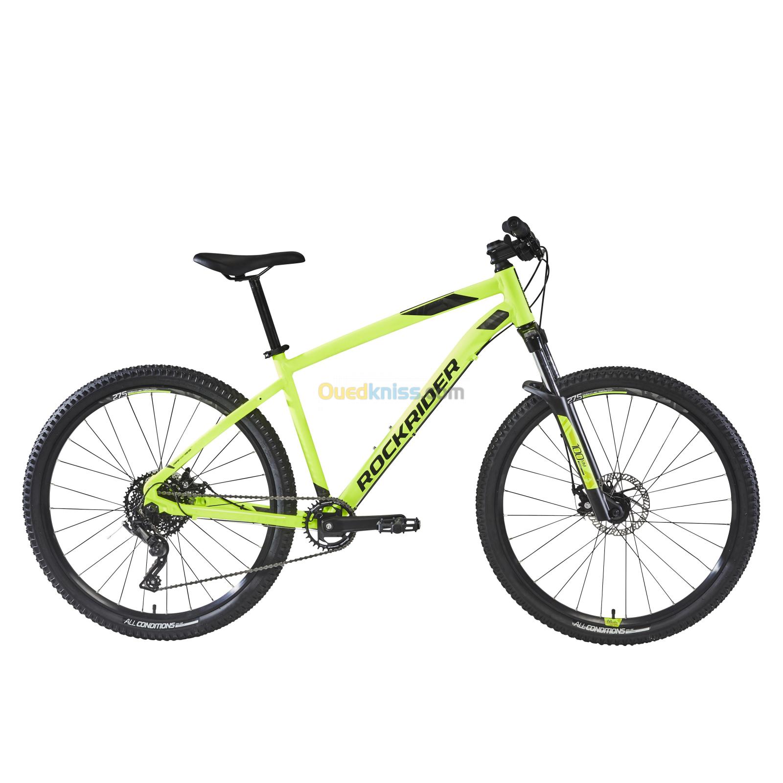 ROCKRIDER VÉLO VTT ST 530 MDB NOIR JAUNE 27,5"