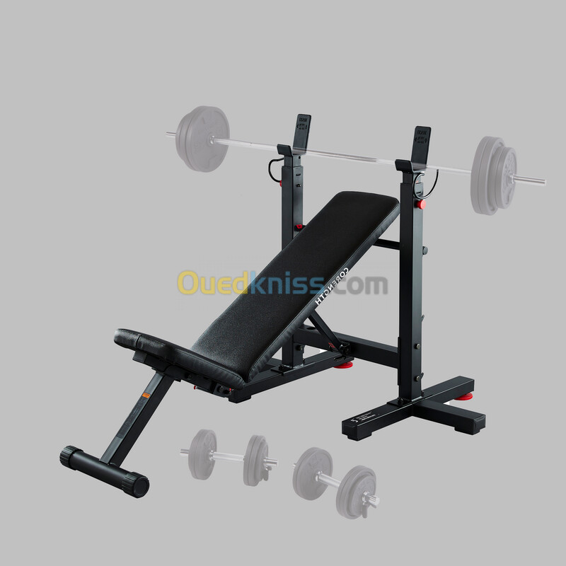 CORENGTH Banc de musculation avec chandelles pliables, inclinable - bench press fold