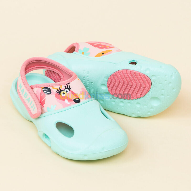 NABAIJI Chaussure Sabot Piscine enfant CLOG 500 Gazelle Menthe