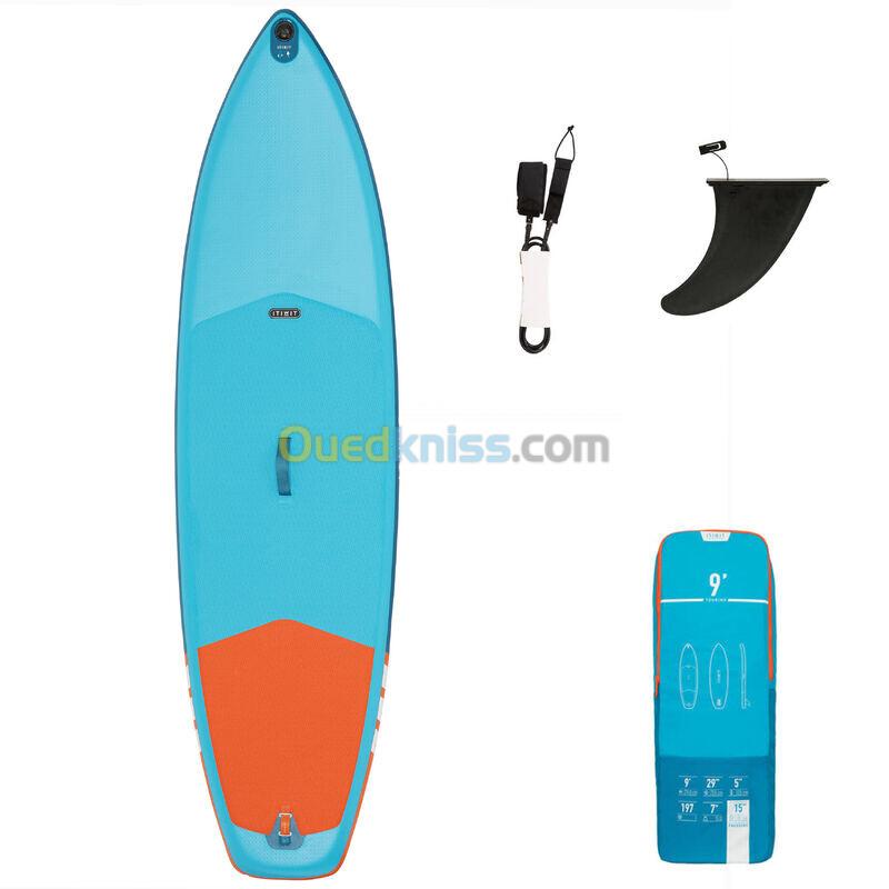 ITIWIT STAND UP PADDLE GONFLABLE DÉBUTANT 9 PIEDS BLEU ET ORANGE