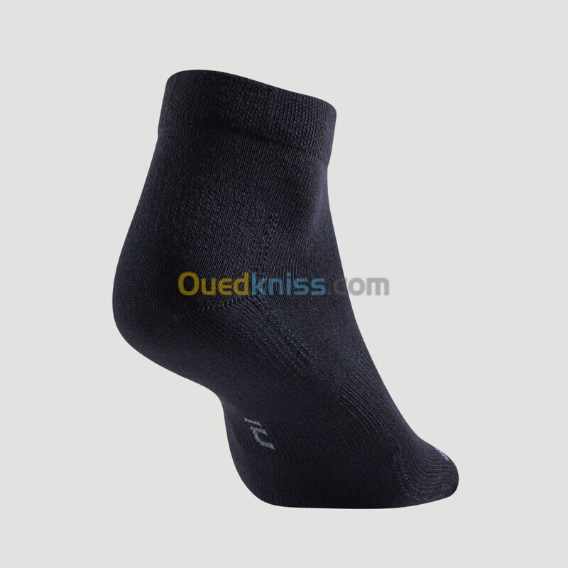 ARTENGO Chaussettes de sport mi-hautes artengo rs 160 noir lot de 3