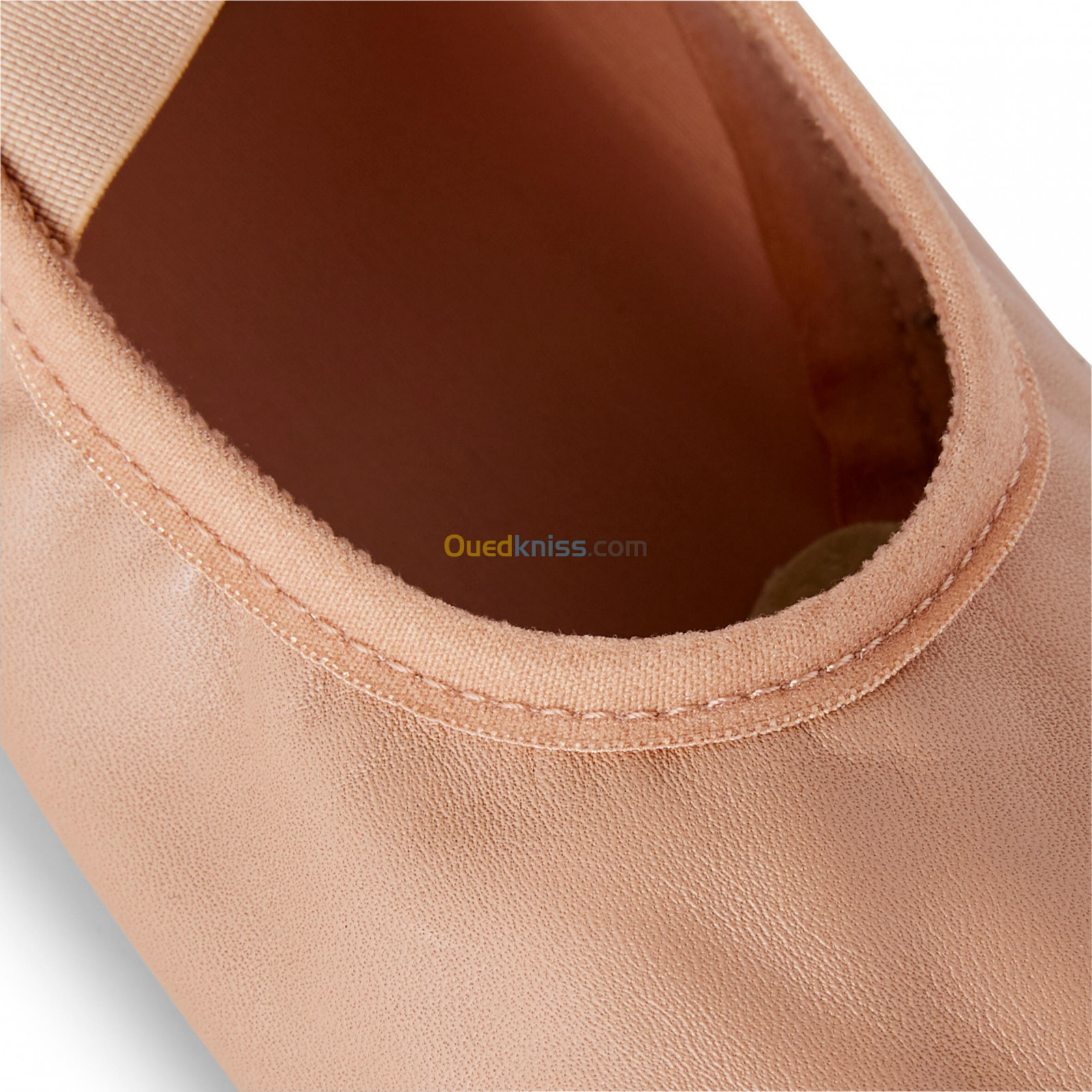 STAREVER Demi-pointes danse classique bi-semelles en cuir souple beige tailles 28-42