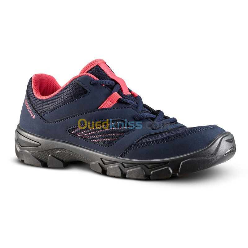 QUECHUA Chaussures de randonnée enfant avec lacets MH100 bleu corail du 35 au 38