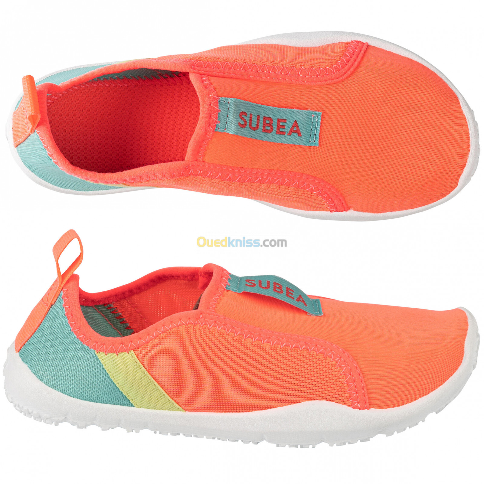 SUBEA Chaussures aquatiques élastiques Enfant - Aquashoes 120 Corail