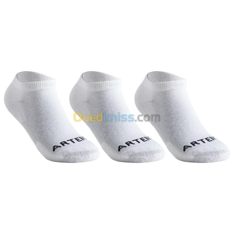 ARTENGO CHAUSSETTES SPORTS DE RAQUETTES BASSES ENFANT ARTENGO  RS 100 BLANC LOT DE 3