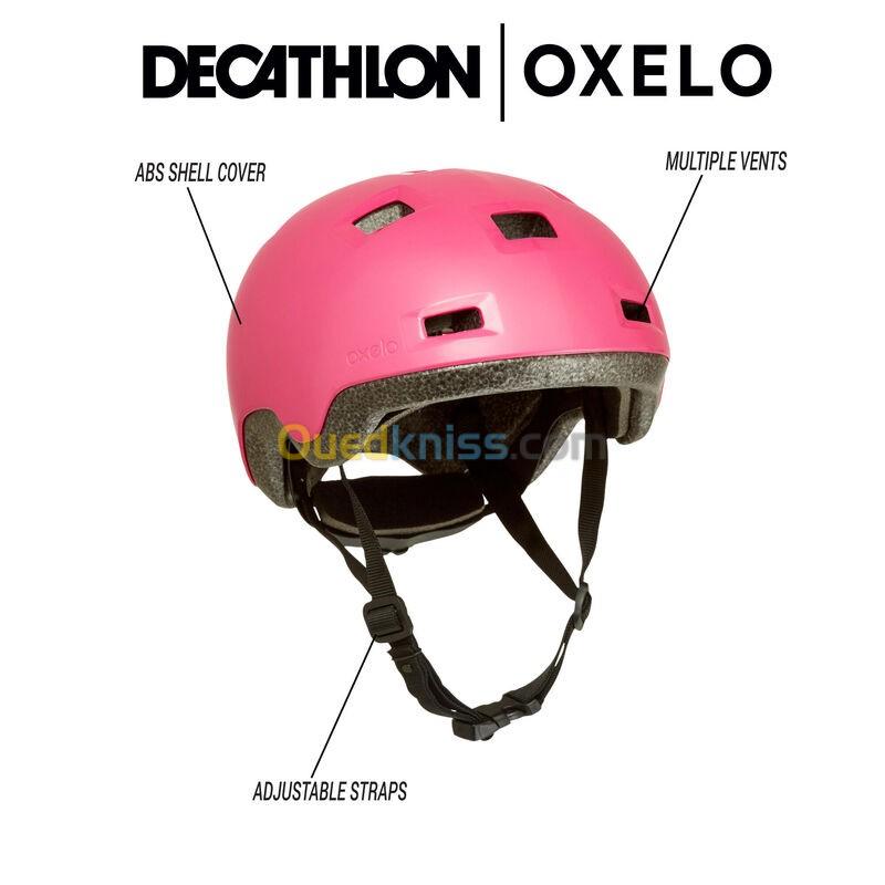 OXELO Casque enfant roller skateboard trottinette B100 rose