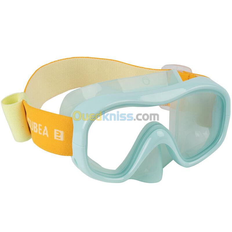 SUBEA Masque plongée Enfant - 100 Confort Menthe pastel