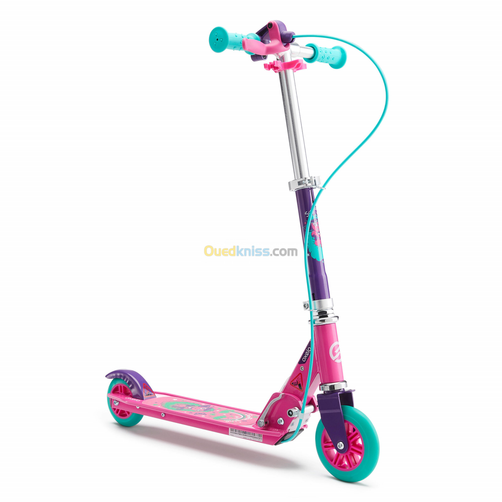 OXELO Trottinette enfant play 5 avec frein - Bleue