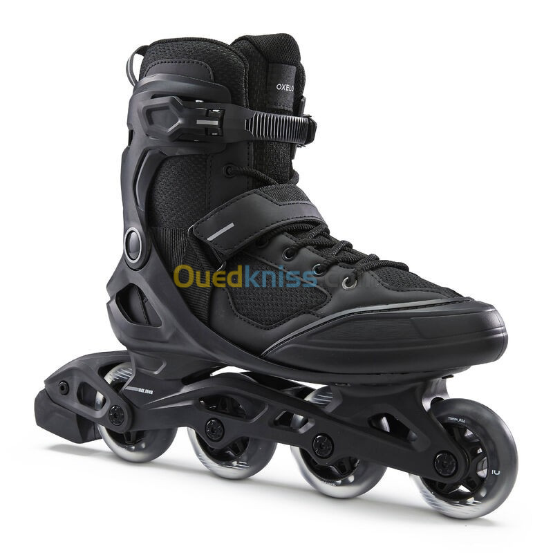 OXELO Roller fitness adulte FIT100 Noir Argent