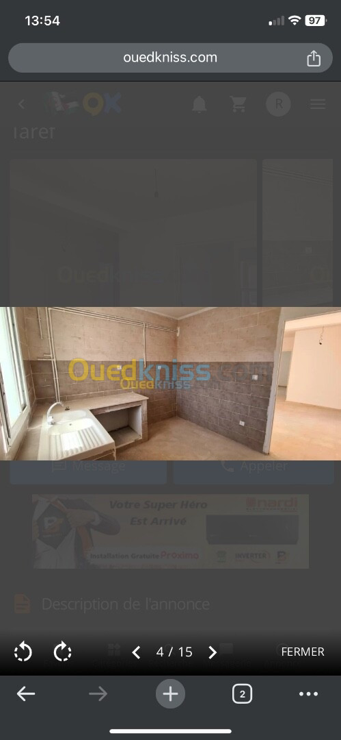 Location Appartement F4 El Tarf El taref