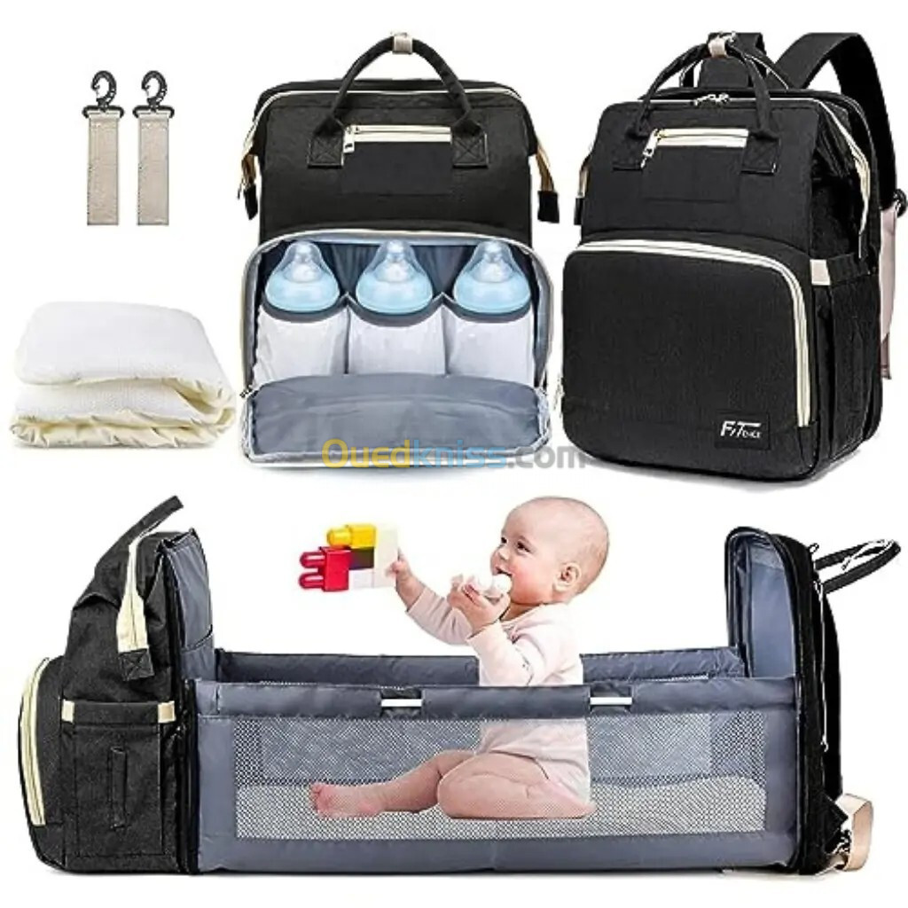 Sac à dos et landau pour bébé pliable 3in1