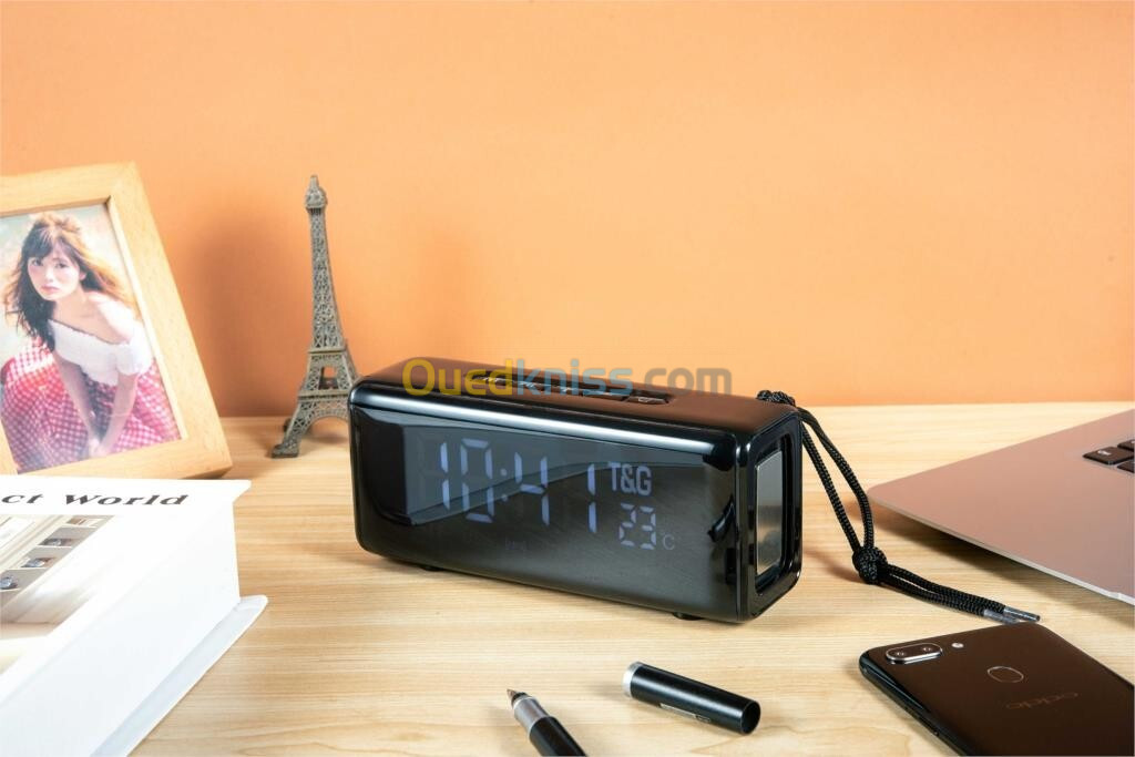 TG-174 bluetooth Speaker LED Temperature Alarm Clock Speaker Portable