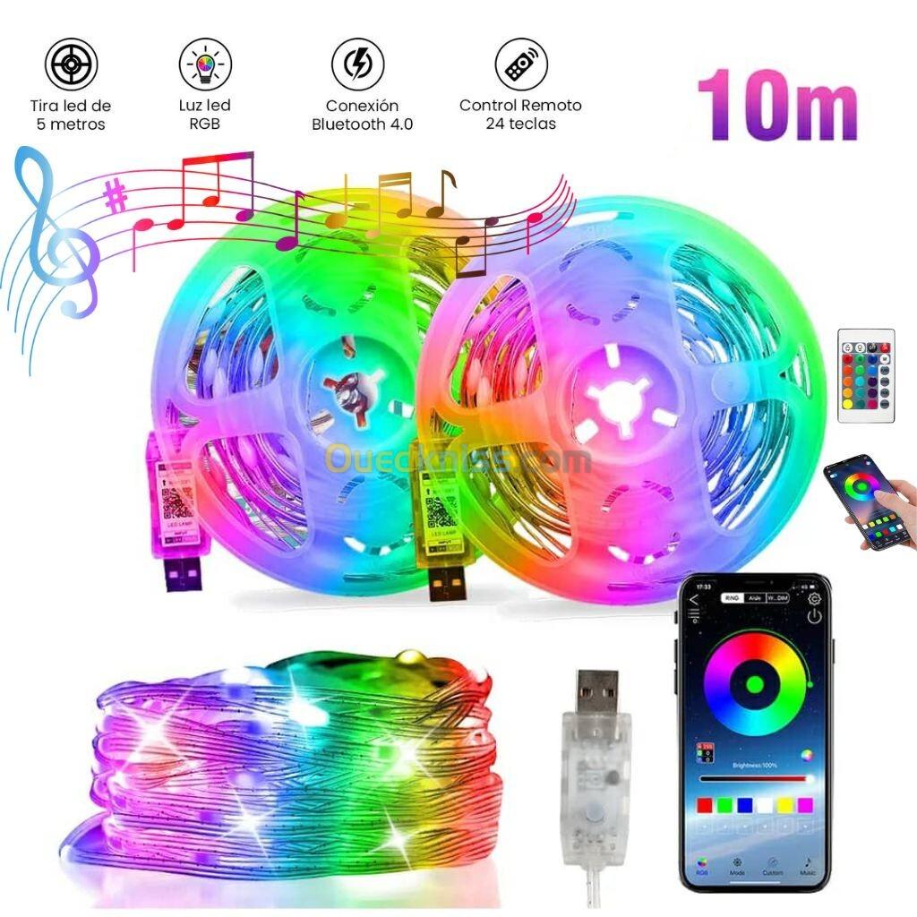 App Smart LED RGB 10m Bluetooth/Musique Contrôle IP 65 étanche