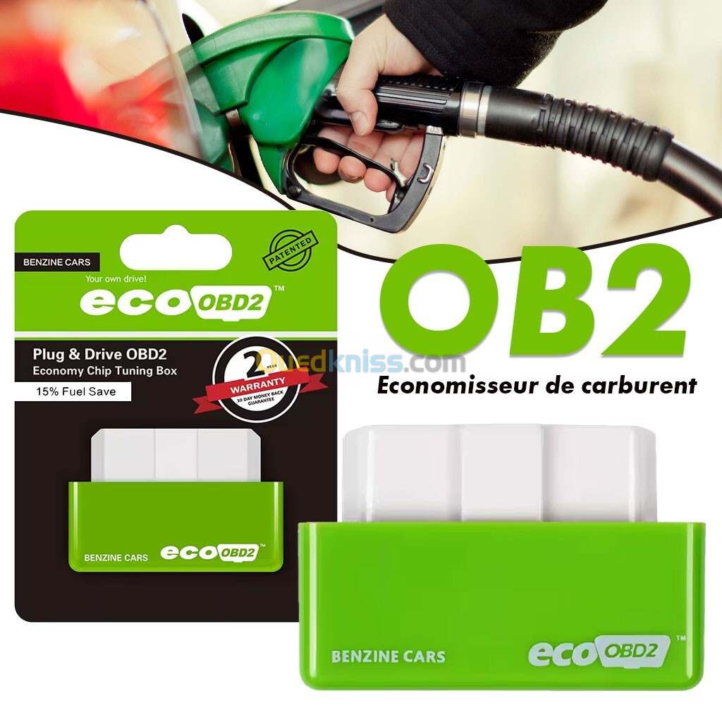 Eco OBD2 boîte de réglage universelle pour économie de carburant, puce pour essence