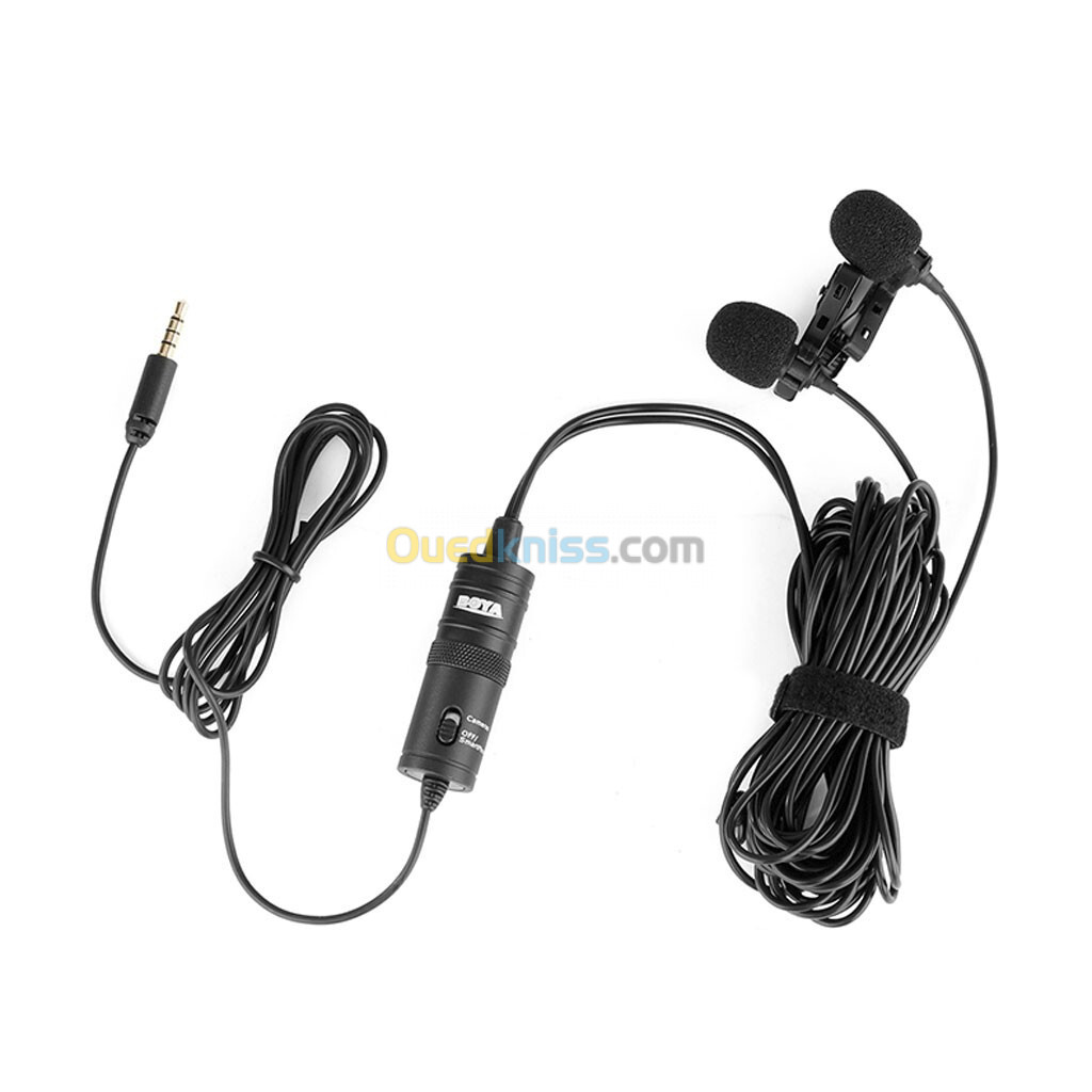 BOYA BY-M1DM Microphone de Lavalier omnidirectionnel double