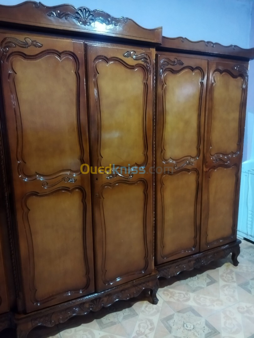 Armoire 6 porte bois hêtre 