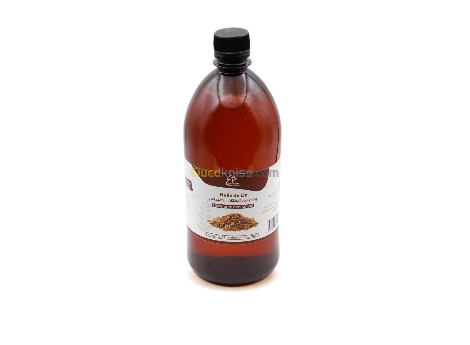 Huile végétale de Lin pure 1L