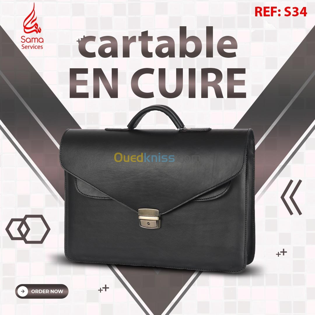 Cartable En Cuir