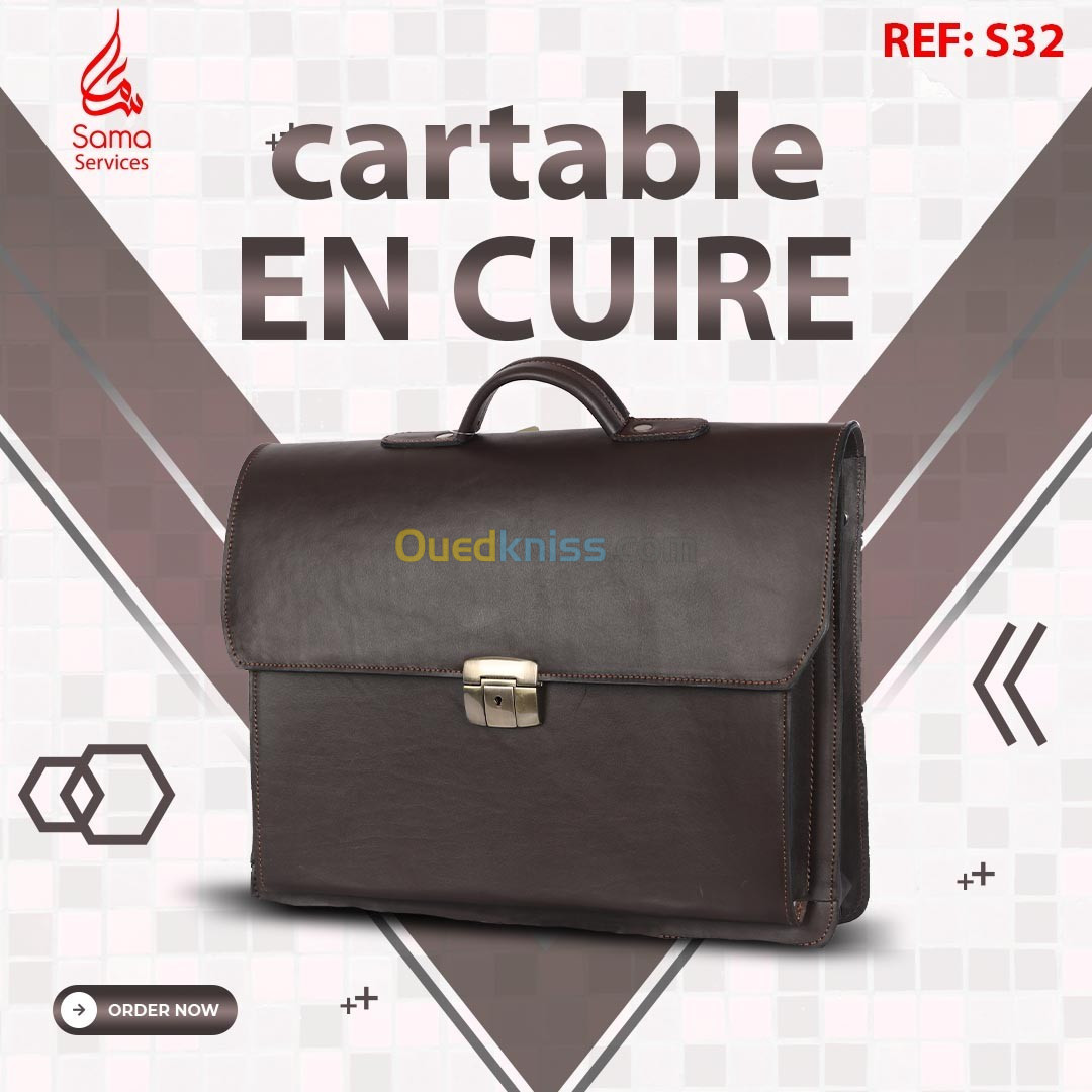 Cartable En Cuir