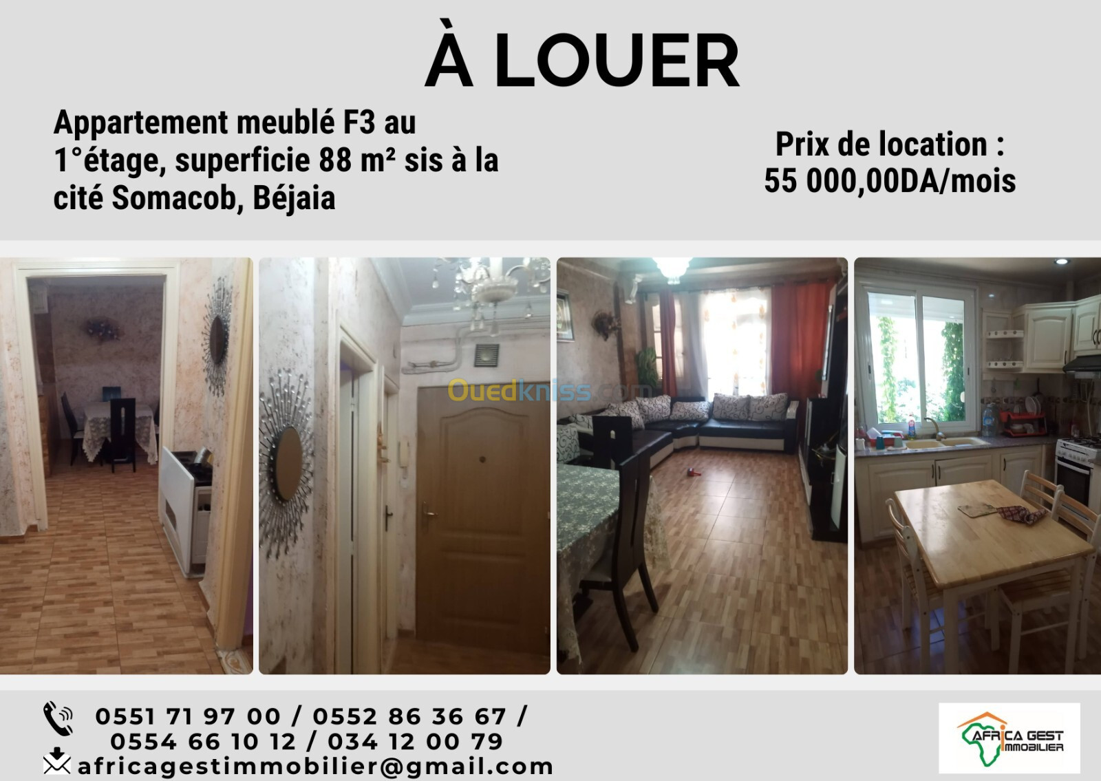 Location Appartement F3 Béjaïa Bejaia