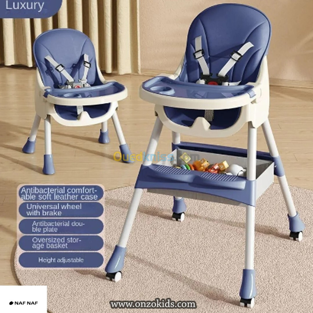 Chaise haute pour bébé 2en1 BILL - NAF NAF