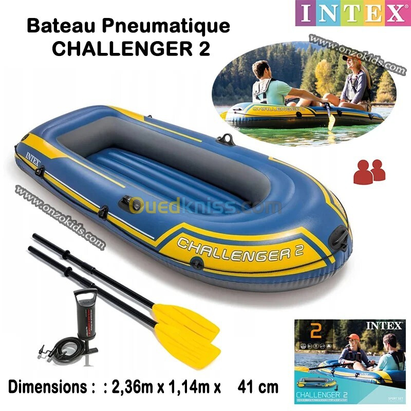 Bateau Pneumatique Gonflable CHALLENGER 2 - INTEX