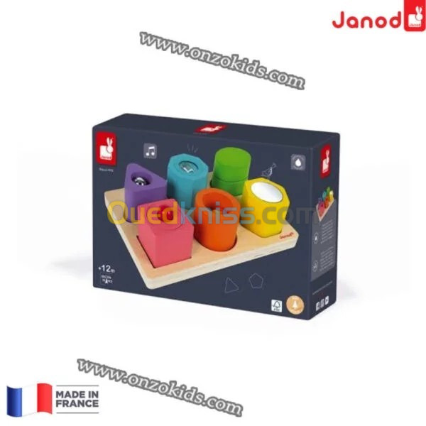 jouet éducatif Puzzle 6 cubes sensoriels