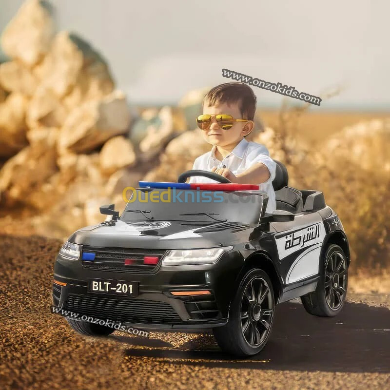 Voiture de police électrique pour enfant