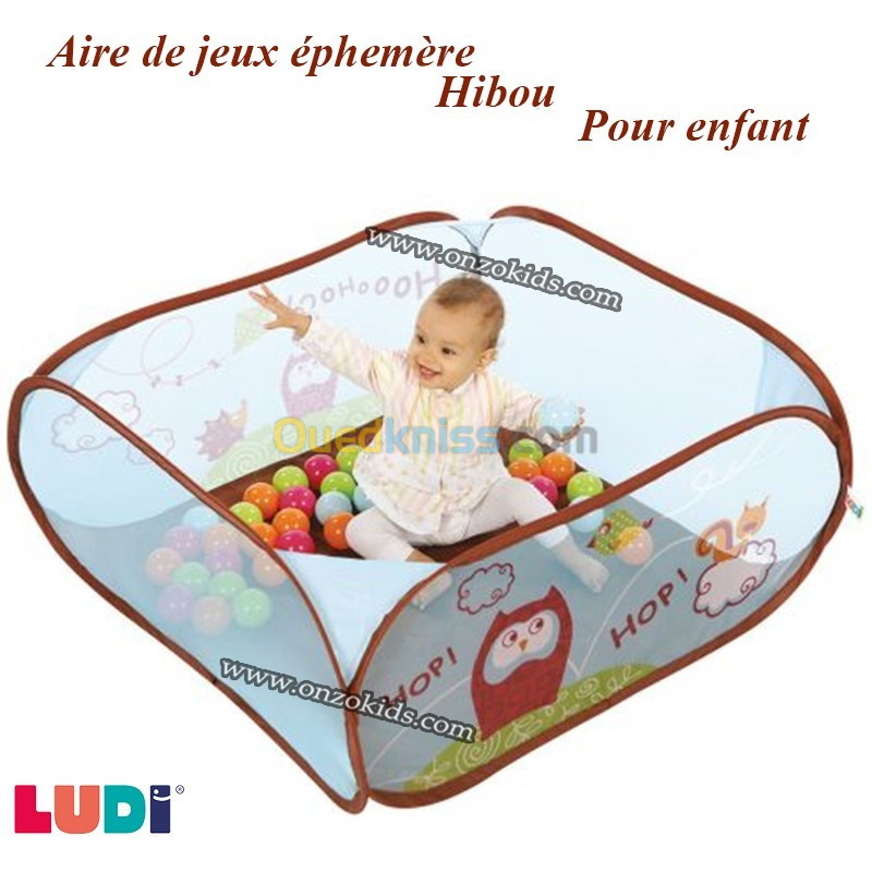 Aire de jeux éphémère Hibou pour enfant | LUDI