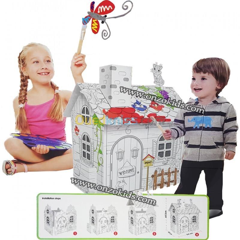 Construction Villa de campagne | Jeu de Coloriage pour enfants