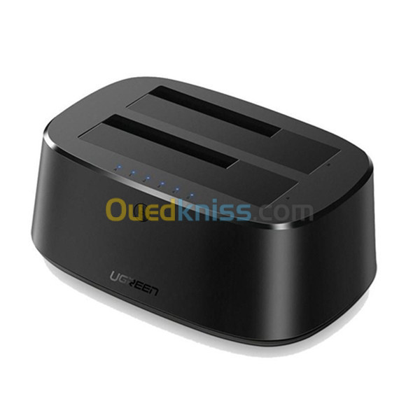 Station d accueil USB 3.0 Sata double baie 2,5- 3,5 pouces UGREEN USB 3.0 REF : 50857