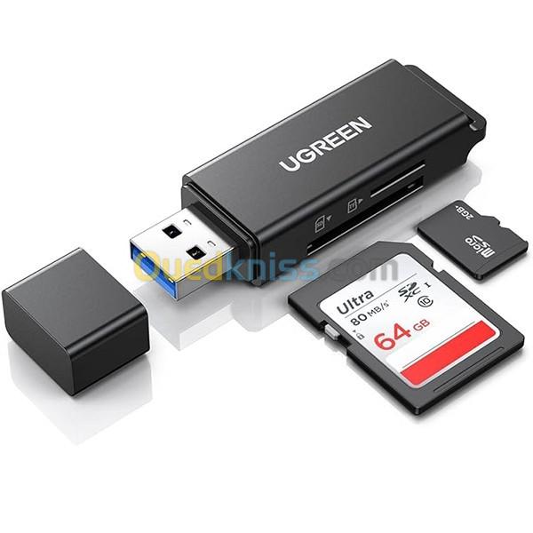 Lecteur de carte UGREEN USB 3.0 avec SD/TF REF : 40752