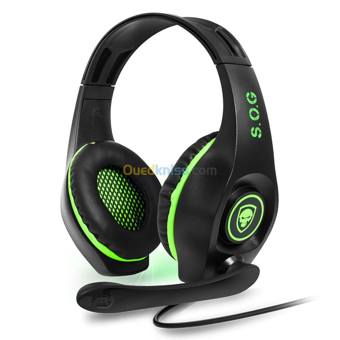 Casque Spirit of Gamer PRO XH5 COMPATIBLE XBOX (VERT)