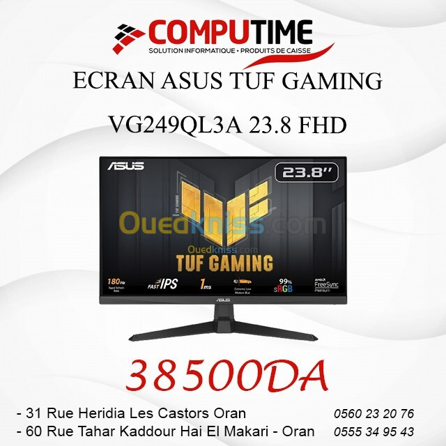 ECRAN ASUS TUF GAMING VG249QL3A 23.8 FHD