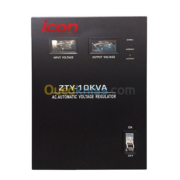 Stabilisateur de tension (AVR) type servomoteur ZTY  10 KVA iCon