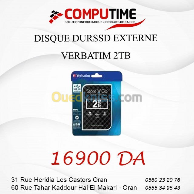 SSD EXTERNE VERBATIM 2TB 