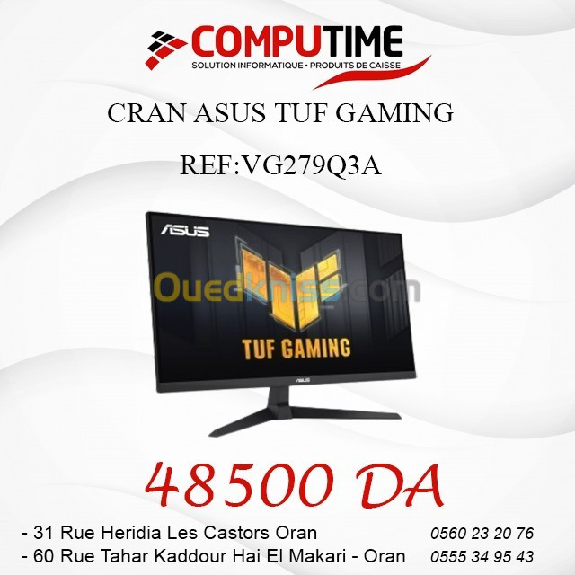 ECRAN ASUS TUF GAMING VG279Q3A 27" FHD IPS