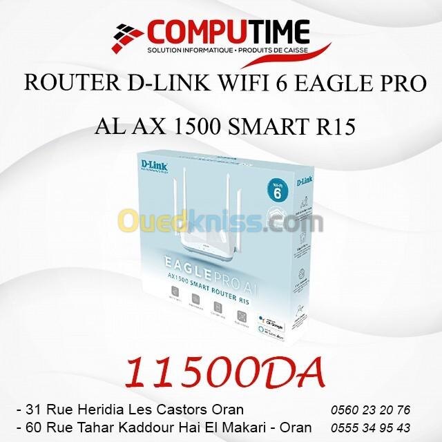 ROUTER D-LINK WIFI 6 EAGLE PRO AL AX 1500 SMART R15