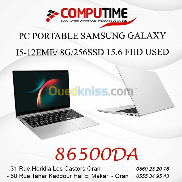 PC PORTABLE PC PORTABLE SAMSUNG GALAXY I5-12EME/ 8G/256SSD I5-12EME/ 8G/256SSD