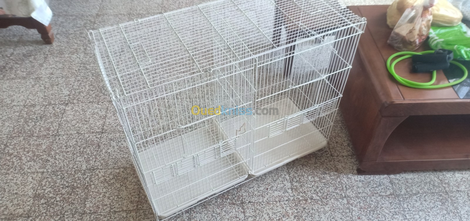 Cage double pour oiseaux 